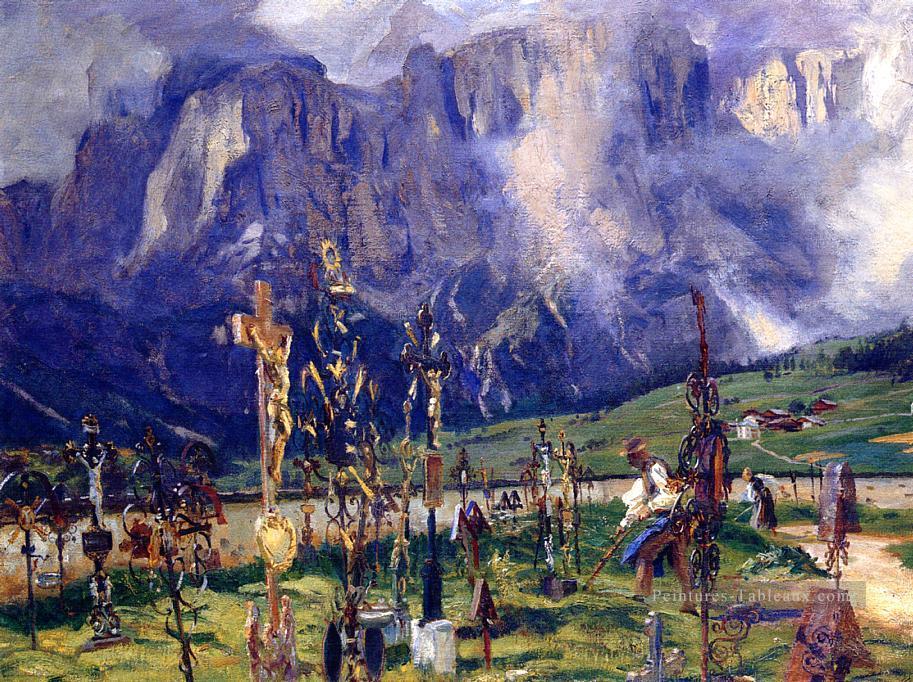Cimetière du Tyrol John Singer Sargent Peintures à l'huile